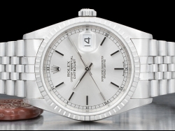 Rolex Datejust 36 Argento Jubilee Silver Lining Dial 16220